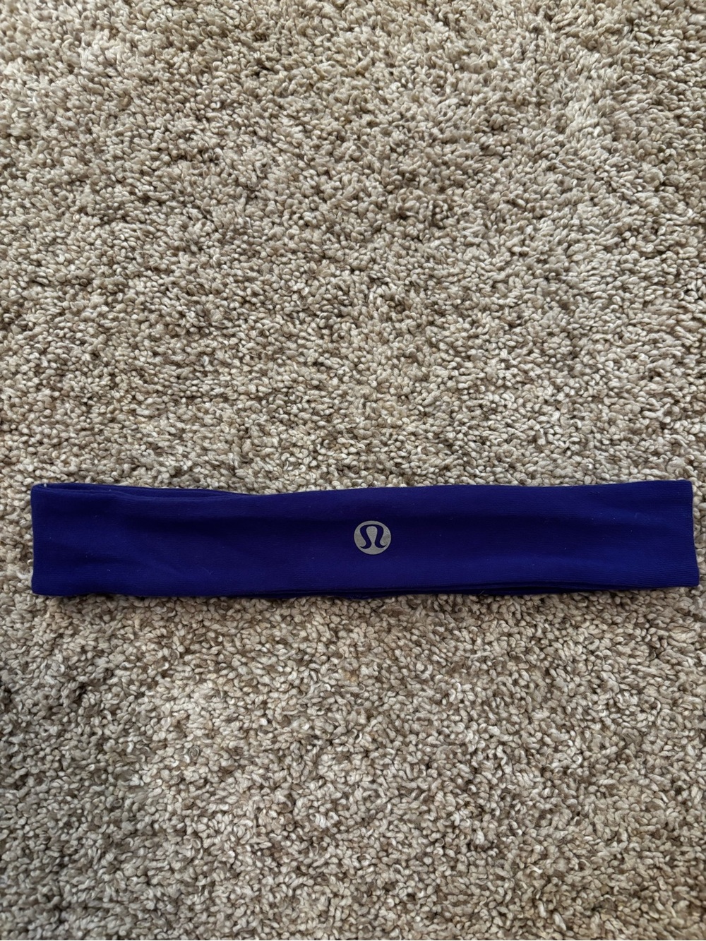 LULULEMON ATHLETICA Purple Logo Headband.